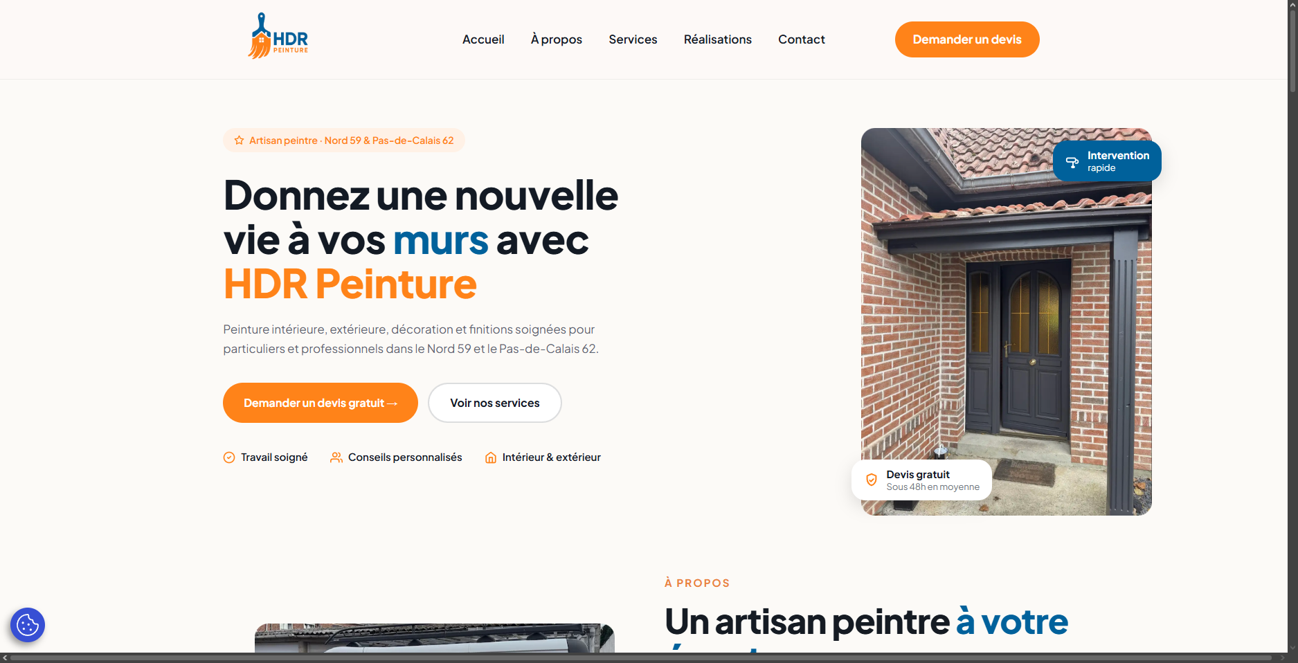 Page d'accueil HDR Peinture