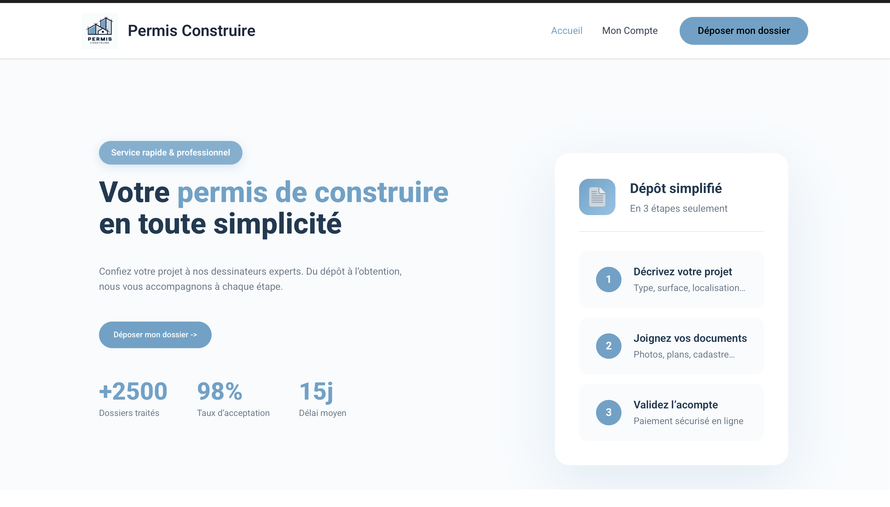 Page d'accueil Permis Construire